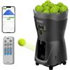 PUSUN PT-Mini PRO Macchina Lanciapalle Tennis, App e Telecomando, 8-60 km/h, 1,8-8 s/Palla, 65+ Palle, Angolo 25-60°, Batteria 3-5 h, Portatile per Bambini e Principianti (Nero)