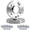 Simoni Racing DR037/B23 Kit 2 distanziali 20 mm 5x112 mozzo 66,6 con bulloni Chiave 19 14x1.5 l.53mm sferici rondella Mobile