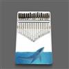 Hearda Kalimba 17 tasti Thumb Piano, Hearda Portatile Professionale Pianoforte in Legno con Accessori e Istruzione, Mbira Finger Piano Regali per Bambini Adulti Principianti - Stampa Animale (balena)