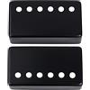 Banworks Coperture Humbucker metalliche chitarra 50mm (1,969) | Coperture per Pickup Humbucker Neck per Chitarra Elettrica Epiphone EPI/SQ/IBZ/PRS Confezione da 2 JT/SYQG-03 Nero