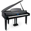 Classic Cantabile GP-A 810 Pianoforte Digitale (88 tasti con meccanica a martello, sensori tripli, 1200 voci, 270 stili, Bluetooth, 38 effetti, simulazione smorzatore, 3 pedali) nero lucido