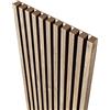 MEBANO. Pannelli Acustici Su Piastra Bianca 4 Pezzi 240x18,5 cm Rovere Stirling Pannelli Decorativi In MDF Rivestimento Pareti Legno Per Soggiorno