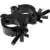 LOVIVER Gancio accoppiatore girevole per traliccio di illuminazione per tubo Od 32-35mm Installa facilmente rotazione 360 gradi Durevole per effetto LED, Nero