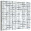 MuchoWow© Pannelli Decorativi Fonoassorbenti 80x60 cm Parete Quadri Isolamento Acustico Fonoassorbente Isolante Fonoisolanti Pannello Decorativo Insonorizzanti Motivo - Griglia - Blu - Grigio