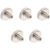 Zerodeko Set 5 Viti di Ricambio per Tromba Argento, Accessori per Strumenti Musicali Professionali, Viti ad Anello per Uso Personale e Scenari di Banda