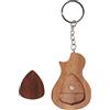 Eujgoov Set Plettro per Chitarra in Legno Custodia Portachiavi Accessori per Basso Banjo Ukulele Mandolino