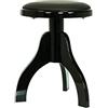 MPE AUDIO MPE - Sgabello panca panchetta in legno fatto a mano in italia artigianale per pianoforte altezza regolabile mod: S3S (NERO LUCIDO)