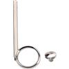 SHOWERORO Anello Scorrevole Per Tromba in Metallo 2 Pezzi Accessorio Sostitutivo Per Tromba e Cornetta Vite Robusta e Leggera Facile Da Trasportare e Usare Cb22 Argento