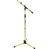 Keepdrum, supporto per microfono, MS106YW, con braccio incluso ebase in metallo, colore giallo