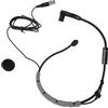 Generic Microfono Ad Archetto, Cuffia Fitness con Microfono Trasparente con Blocco del Rumore con Struttura Idrofobica Antivento per PGA31 SM31 (GREY)