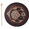 BestAlice Tamburo Sciamanico, Tamburo a Mano da 10 Pollici con Design Albero della Vita, con Bacchette, Suonatore di Strumenti, Suono Guaritore, Tamburo Sciamanico, Regalo per Amanti della Musica