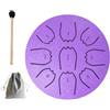 Generic Tamburo a pioggia per giardino esterno, 10,2 cm, 9 note, tamburo a lingue in acciaio per chakra, carillon, impermeabile, meditazione, pioggia, strumento da giardino, strumento musicale per adulti