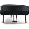 TINDTOP Copertura per pianoforte a coda, in pelle, antipolvere, lavabile, morbida, decorata, copertura protettiva per pianoforte a triangolo (L - 200 cm)