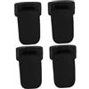 JOINPAYA Silicone Cuscino Poggiadita per Clarinetto 4 Pezzi Nero | Supporto per Dita, per Studenti di Clarinetto, Accessorio Strumento, Facile da Usare per Esercitarsi