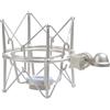 Generic Supporto professionale in metallo a forma di ragno per Neumann U87, Lewitt 240, base di sospensione da 46 mm, argento