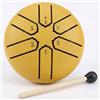 Generico Handpan, Tamburo a Lingua D'acciaio da 4 Pollici, 8 Note, con Libro di Musica, Strumenti a Percussione Rilassanti in Stile Rain Drum, Regalo Musicale per Adulti(Oro,12 pollici 13 Nota)