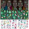 Aomig Tatuaggi Temporanei Bambini, Luminosi Tatuaggi Temporanei Stickers, 10 Fogli Luminous Adesivi Tatuaggi per Ragazzo Ragazza, Fluorescenti TatuaggiIlluminano al Buio er Regalo Festa Compleanno(E)
