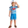 DEGUISE TOI Costume da marinaio bambino - Multicolore - S 4-6 anni (110-120 cm)