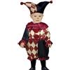 FIESTAS GUIRCA | Costume Horror Clown Circus Bebè (12-18 Mesi) - Cappello e Tutù - Costumi da Pagliaccio per Halloween, Carnevale e Feste in Maschera - Ideale per Bambine - Granata e Nero