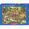Heye Funny Farm - Puzzle, Colore: Argento