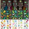 Aomig Tatuaggi Temporanei Bambini, Luminosi Tatuaggi Temporanei Stickers, 10 Fogli Luminous Adesivi Tatuaggi per Ragazzo Ragazza, Fluorescenti TatuaggiIlluminano al Buio er Regalo Festa Compleanno(C)