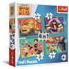 Trefl - Despicable Me 4, Pazzi Minions, Puzzle 4in1, da 35 a 70 Pezzi - Diversi Gradi di Difficoltà, Puzzle Colorati con i Personaggi delle Fiabe, Divertimento Creativo per Bambini dai 4 anni