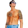 FIESTAS GUIRCA Tatuaggi TRIBALI Floreali Neri