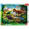 Trefl, Puzzle con cornice con base, 25 pezzi, dinosauri, per bambini dai 4 anni in su