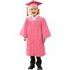 Generico Abito da Laurea Set Bambini, Toga Accademica Costume Laurea con Cappello Tocco e Nappina, Unisex Cerimonia Diploma Asilo,Scuola Materna e Primaria, Tessuto Morbido Lavabile, Travestimenti 4-10 Anni