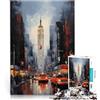LKASGCBY Puzzle da 1000 pezzi per adulti New York City Giocattoli educativi per l'apprendimento Giochi per famiglie Migliorare la memoria 75x50cm