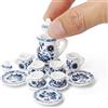 Odoria 1/12 Servizio in Miniatura Accessori Casa Bambole, Loto Blu