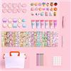 HADAVAKA Goo Card Sticker Set Giocattoli Per Bambini Da Fare Manuale, Fai Da Te Set Decorativo Kit Appendere Ornamento Materiali, Colorato Ciondolo Carino Carta Giocattolo Sticker Set (71 PCS)
