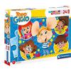 Clementoni - 24214 - Supercolor Puzzle - Topo Gigio - 24 maxi pezzi - Made in Italy, puzzle bambini 3 anni+