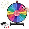 RELAX4LIFE Ruota della Fortuna con 14 Slot e Struttura Stabile | Gioco a Ruota Girevole Φ46cm per Feste, Eventi, Lotterie e Attività di Intrattenimento