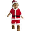 Generico Vestito Babbo Natale Bambino Costume Per Natale Neonato Vestito Babbo Bambino Bambina Neonata Giacca + Pantaloni Set Costume Regalo Per Feste, Carnevale E Halloween 1-8 Anni