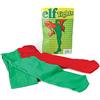 Bristol Novelty BA043 - Calzamaglia da elfo, accessorio per costume, verde/rosso, taglia unica