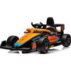 sun baby Auto elettrica per bambini da 3 a 5 anni McLaren, lettore MP3, telecomando, sospensioni (Arancione)