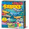 4M Mould & Paint - Squali, multicolore