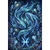 ASDFGHJKLZA Puzzle Zodiaco Pesci 1000 Pezzi, Gioco indoor giorno pioggia