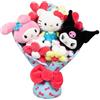 Jazwares Hello Kitty and Friends - Bouquet di peluche da 30,5 cm, 9 peluche inclusi, prodotto Sanrio con licenza ufficiale