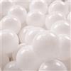 KiddyMoon 700 Palline/7Cm Palline Morbide Colorate Per Piscina Bambini Fatto In EU, Bianco