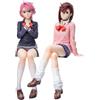 Zhongkaihua Figure Anime Shiratori/Ayase Momo Figura Seduta Figurine 2pcs Modello 15CM PVC Statua Action Figure Collezionismo Ornamenti Decorazioni Regali