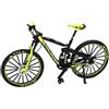 AZIDWERYQ Finger Bike Mini BMX Finger in lega in scala 1:10 con ruote girevoli e pedali Mini giocattolo realistico per bici BMX con parte anteriore girevole per bambini e collezionisti