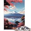 AITEXI Puzzle per adulti Giappone mt fuji Puzzle da 1000 pezzi per adulti e bambini Puzzle in cartone per adulti e bambini dai 12 anni in su Gioco educativo （26x38 cm）