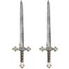 I LOVE FANCY DRESS LTD Spada gladiatore per adulti - Set di 2 spade da 75 cm in plastica per travestimento da guerriero vichingo romano barbaro - accessorio storico per uomini e donne