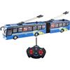 Generic Autobus a Scuola Telecomando Bus Control Bus 1/32 Modello Giochi Regali all Direzione Auto RC 27MHz Kids School Bus Model, Blu Lungo