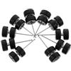 MUSISALY Set 5 Paia Pneumatici per Auto Rc 1/64 Mozzi in Plastica e Assi Rotanti Ruote di Ricambio in Gomma per Modellini di Auto Giocattolo Compatibili per Progetti Fai-da-Te e