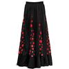 Partilandia Gonna Fenicotteri Donna Nera con Chiglia a pois rossi [Taglie da adulto S a XXL]【Taglia L】 Prova Danza Costume