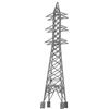 Toyvian Riproduzione Torre di Trasmissione Alta Tensione 1:150 in Pla per Diorama Ferrovia Alta Simulazione e Facile Montaggio per Decorazione Paesaggi in Miniatura