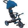 Globber - Triciclo Explorer 4 in 1 - Triciclo evolutivo e drenante per bambini dai 10 mesi ai 5 anni - Versione 2 - Blu marino